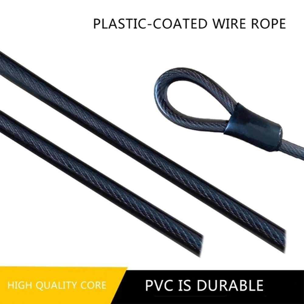 Cable Lock Flexible - Anti-Theft Bike Lock Cable Flexible Folding