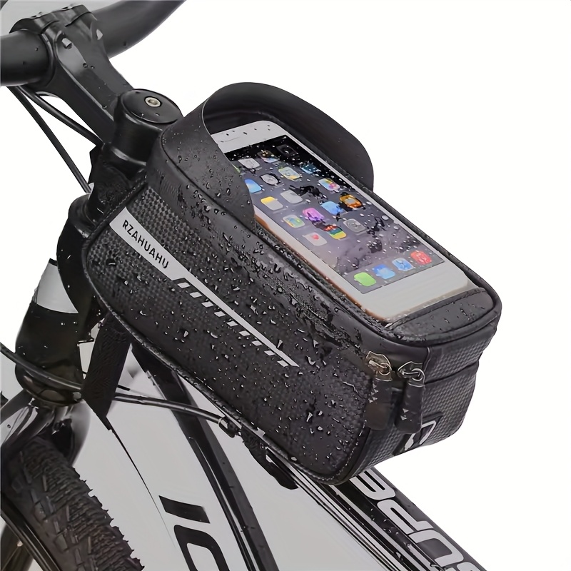 Commuter Biking - Fashionable Black Bicycle Phone Holder Bag