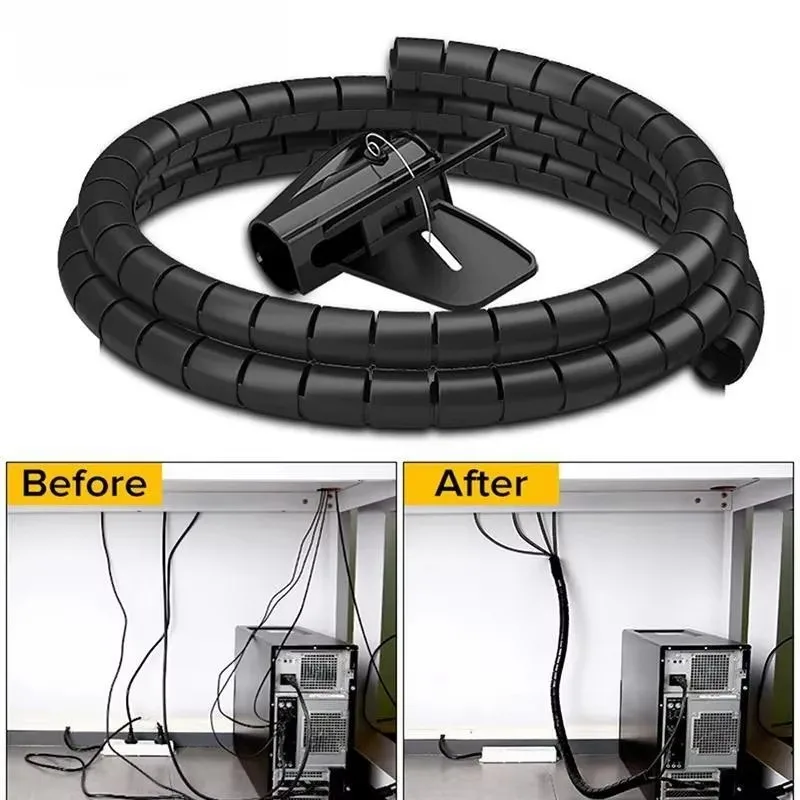 Cable Lock Flexible - 2M/1M 16mm/10mm Cable Organizer Management Tools