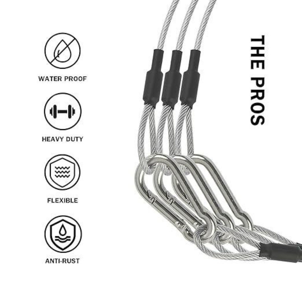 Stainless Steel Security Cable - огляд і ціна Cable Lock Flexible