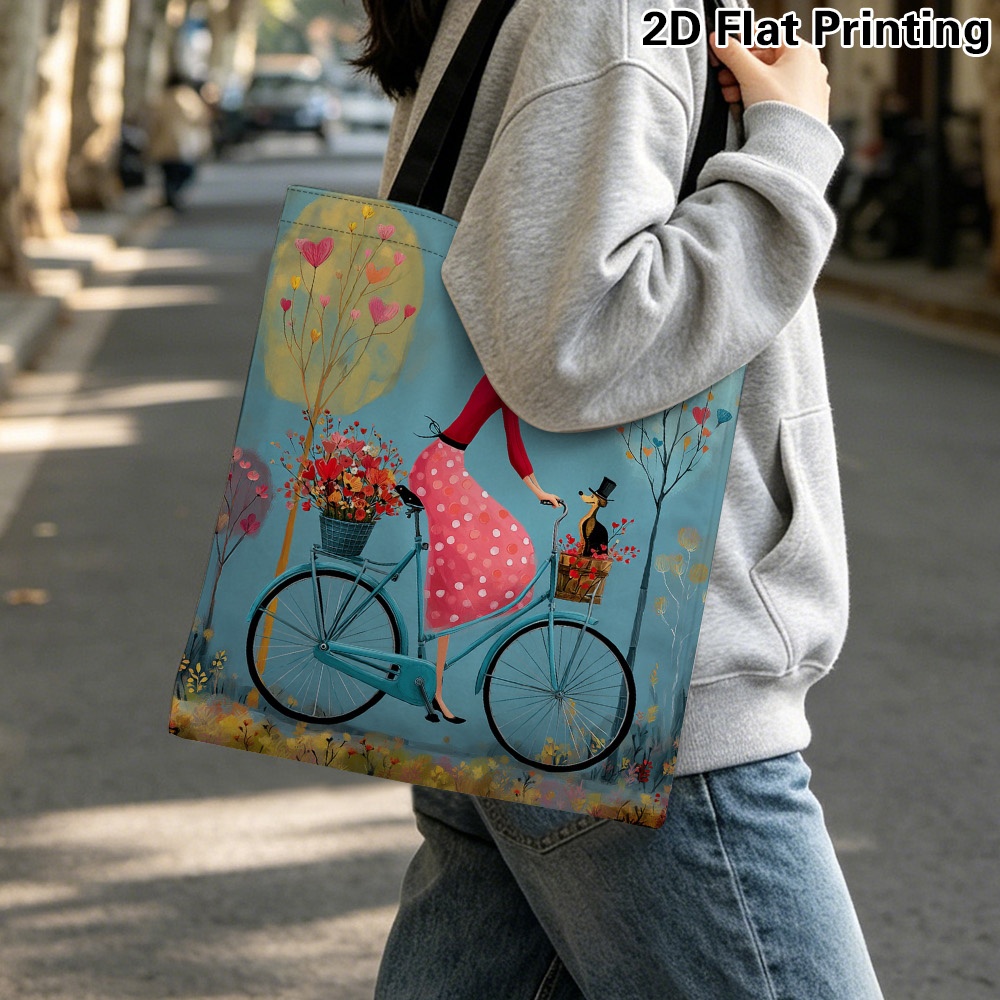 1pc Elegant Woman Riding Bicyc - огляд і ціна Cycling Journey