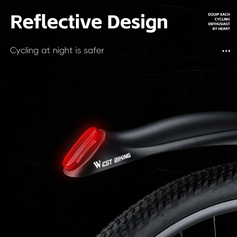 WEST BIKING Reflective Bicycle - огляд і ціна Fender Mudguard Set