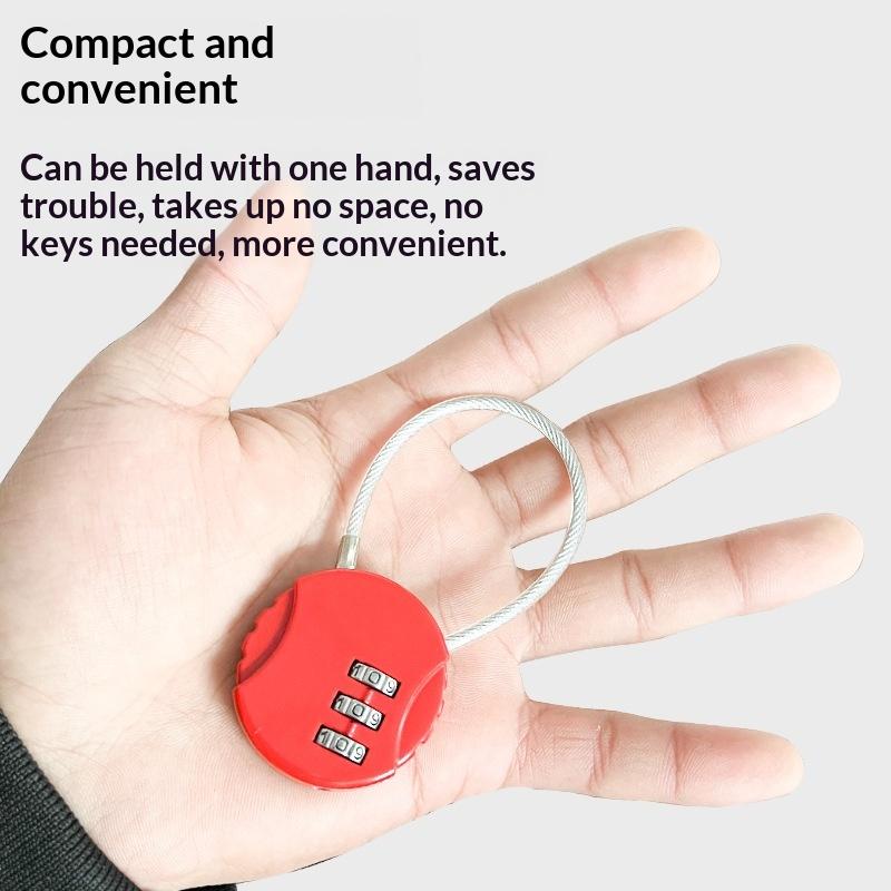 3 Digit Cable Combination Padl - огляд і ціна Cable Lock Flexible