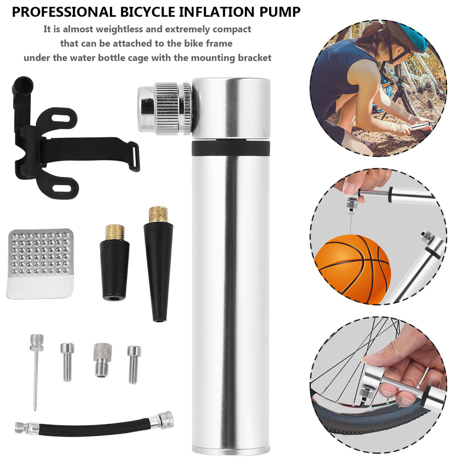 Bike Pump and Puncture Repair  - огляд і ціна Bike Pump Frame Mount
