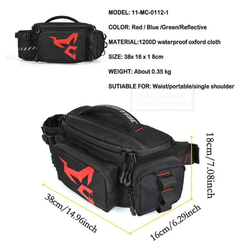 Waterproof Motorcycle Bag Mult - огляд і ціна Cycling Commuter Backpack Waterproof