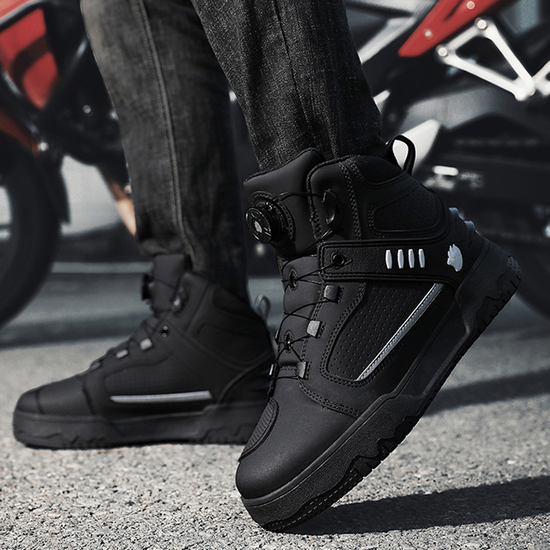 Men Motorcycle Riding Boots Wa - огляд і ціна Cycling Commute Shoes
