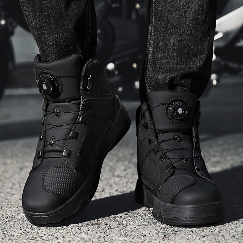 Men Motorcycle Riding Boots Wa - огляд і ціна Cycling Commute Shoes
