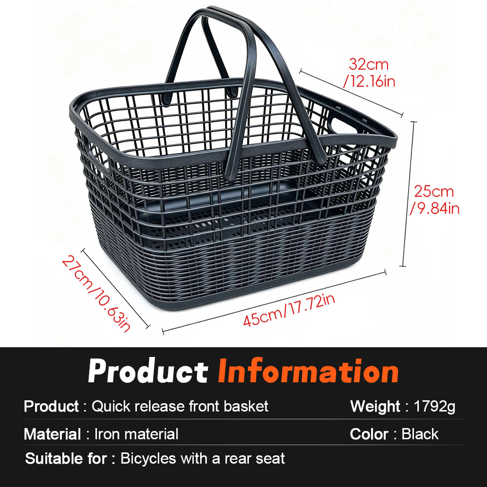 Rear Bike Basket Quick Release - огляд і ціна Cycling Journey