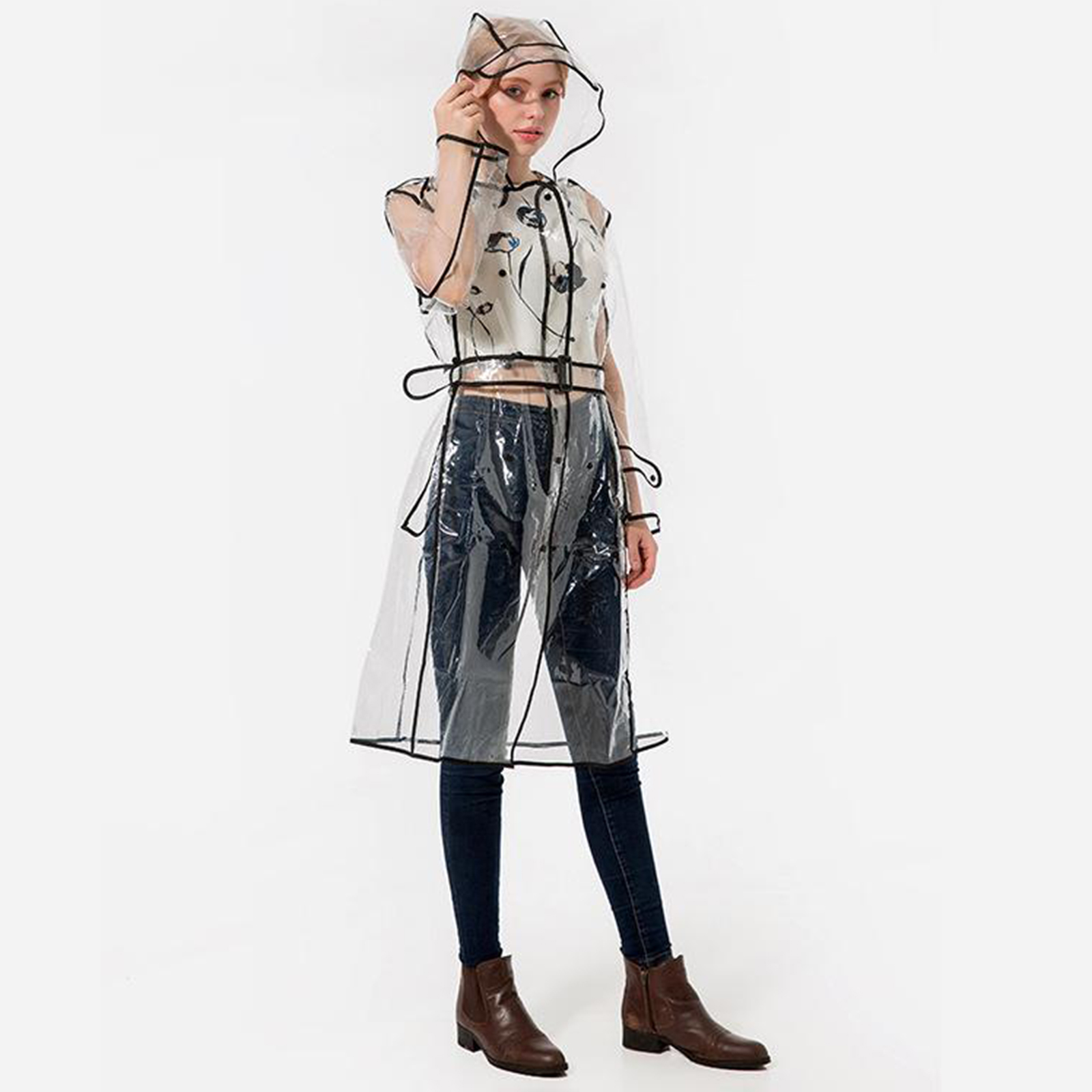 Cycling Bike Rain Cape Poncho  - огляд і ціна Cycling Rain Jacket Commute